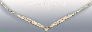 14K Gold Villas & Bolas Necklace 17"