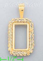 14K Gold Bola Collection Charm Pendant