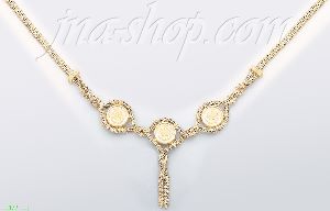 14K Gold Bola Collection Necklace 17"