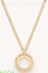 14K Gold Bola Collection Necklace 17"