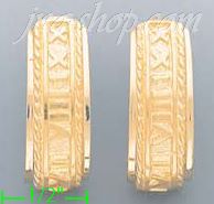 14K Gold Greek Designs Earrings