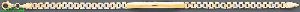 14K Gold 3Color Gypsy & Fancy Bracelet 7"