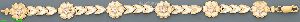 14K Gold Dia-cut Designs Bracelet 7.5"