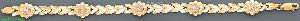 14K Gold Dia-cut Designs Bracelet 7.25"