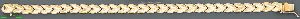 14K Gold Dia-cut Designs Bracelet 7.25"