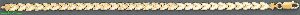 14K Gold Dia-cut Designs Bracelet 7.25"