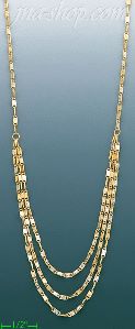 14K Gold Fancy Necklace 17"