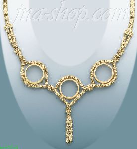 14K Gold Bola Collection Necklace 17"