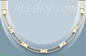 14K Gold Stampato Necklace 17"