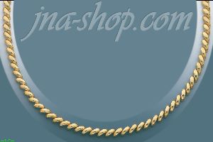 14K Gold San Marco Necklace 17"