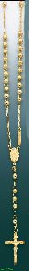 14K Gold Rosary Necklace 26"