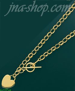 14K Gold Fancy Light Hollow Necklace 17"