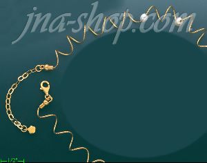 14K Gold Fancy Light Necklace 17"