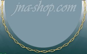 14K Gold Fancy Light Necklace 17"