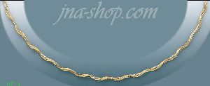 14K Gold Fancy Light Necklace 17"