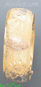 14K Gold 3Color Adjustable Bangle