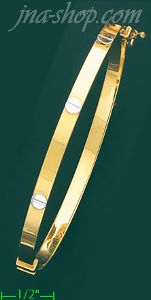 14K Gold Fancy Bangle