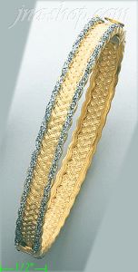 14K Gold Fancy Bangle