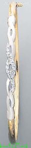 14K Gold Fancy CZ Bangle