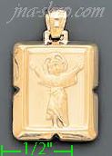 14K Gold Child Jesus Charm Pendant