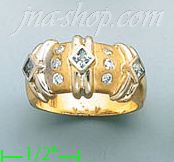 14K Gold Fancy Satin Ring