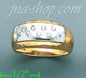 14K Gold Fancy Satin Ring