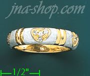 14K Gold Fancy Enamel Ring
