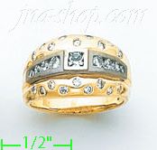 14K Gold Fancy Satin Ring