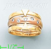 14K Gold Fancy Satin Ring