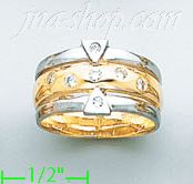 14K Gold Fancy Satin Ring