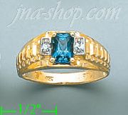 14K Gold CZ Ring