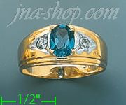 14K Gold CZ Ring