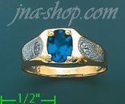 14K Gold CZ Ring