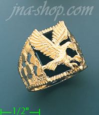 14K Gold Men's CZ Ring