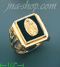 14K Gold Men's CZ Ring