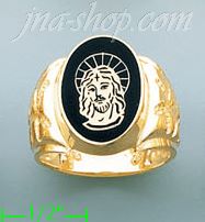 14K Gold Men's Picture Ring