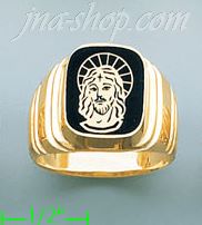 14K Gold Men's Picture Ring