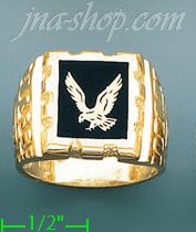 14K Gold Men's Picture Ring