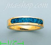 14K Gold Assorted Stone Ring