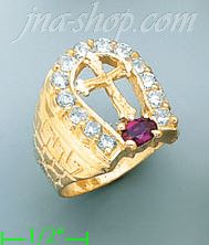 14K Gold CZ Ring