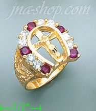 14K Gold CZ Ring