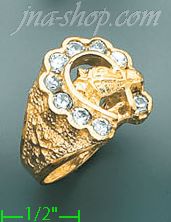 14K Gold CZ Ring