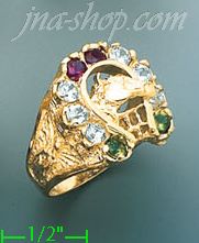 14K Gold CZ Ring