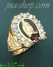 14K Gold CZ Ring