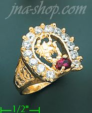 14K Gold CZ Ring