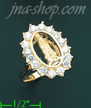 14K Gold CZ Ring