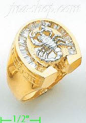 14K Gold CZ Ring