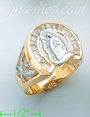 14K Gold CZ Ring