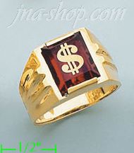 14K Gold Men's Picture Ring