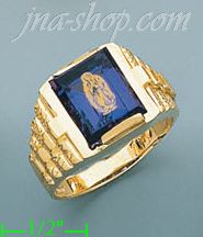 14K Gold Men's Picture Ring